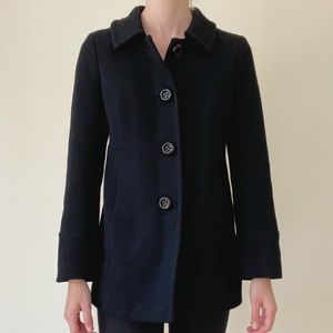 JCREW Coat with Pleated Back